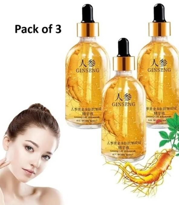 Ginseng Gold Polypeptide Anti-Ageing Serum Pack of 3 100ml Each